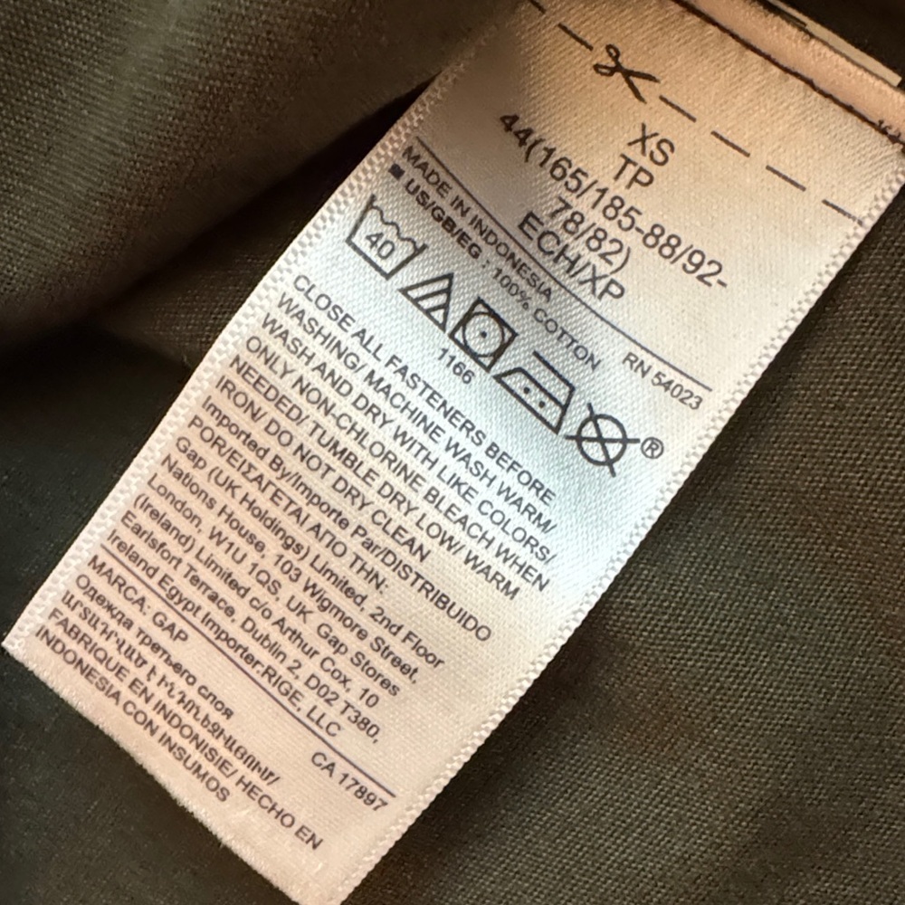 GAP Women's Army Green Barn Chore Field Jacket Coat Size XS NWT - Picture 9 of 11